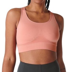 Sweaty Betty Stamina Calypso Pink Seamless Sports Bra -  S